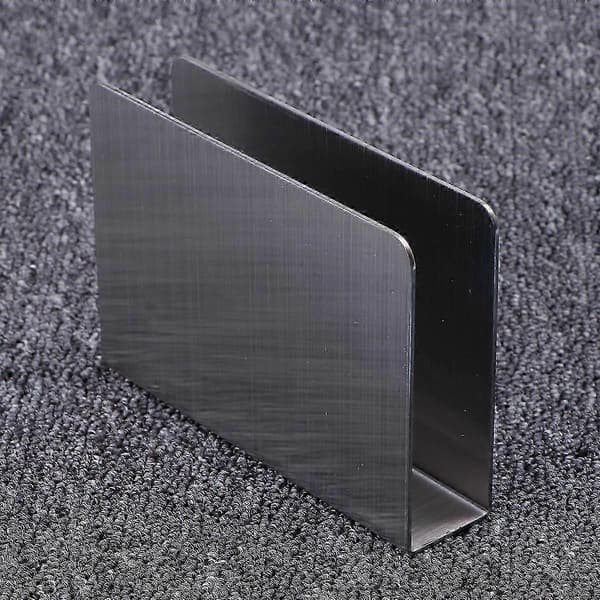 Lodret serviettholder i metal til kaffebarer, restauranter, fødevaregodkendt, rustbestandig 13*3*9,3 cm 1 stk.