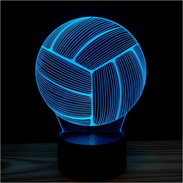 3D optisk illusion natlys visuel kreativ LED bordlampe fjernbetjening og touch-kontrol 7 eller 16 farver skift USB-drevet