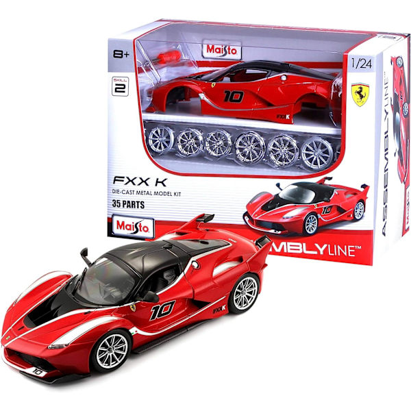 1:24 Samlebånd Ferrari FXX-K - Rød