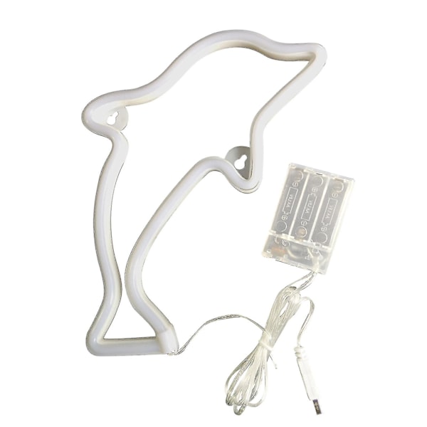 Koristeelliset LED-siniset ikkunavalot USB-neonputkikyltit
