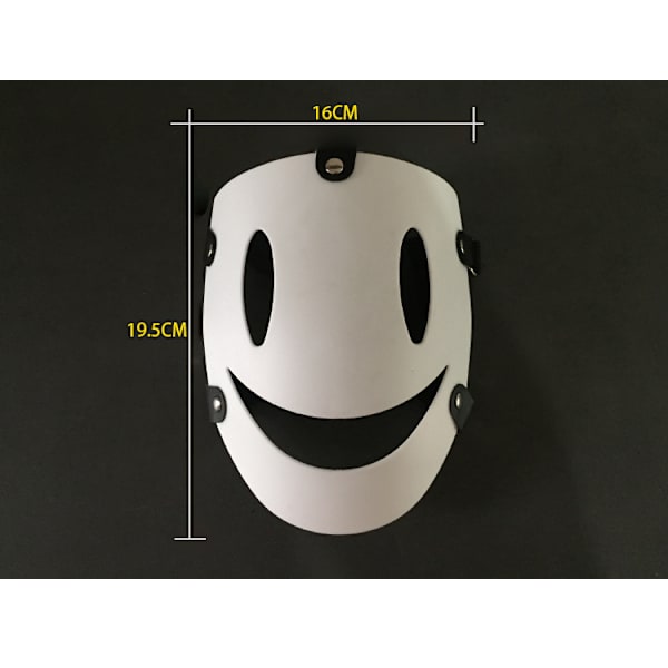 Mask fuldt ansigt horror mystisk smiley hvid maske mand - afvis kamera system