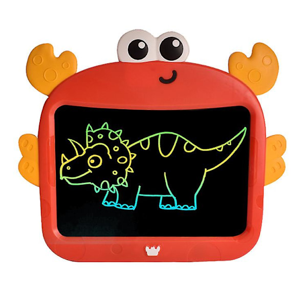 Krabbe 9-tommers LCD skrivetabletleker for barn gutter jenter gaver fargerik tegnebrettpad