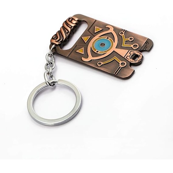 Zelda nøkkelring i metallskilt Zelda Breath of the Wild nøkkelring Zelda skilt skjold nøkkelholder
