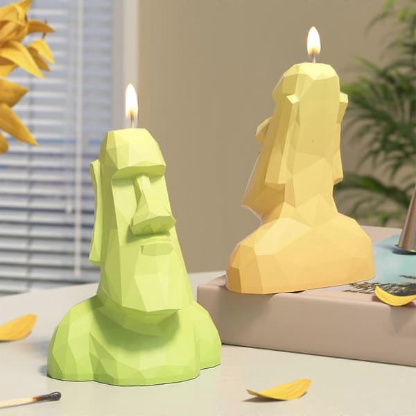3D Kunststatue Silikone Lysforme til Lys Sæbe Gipsdekoration Epoxyharpiks Silikoneforme Fondant Silikoneforme