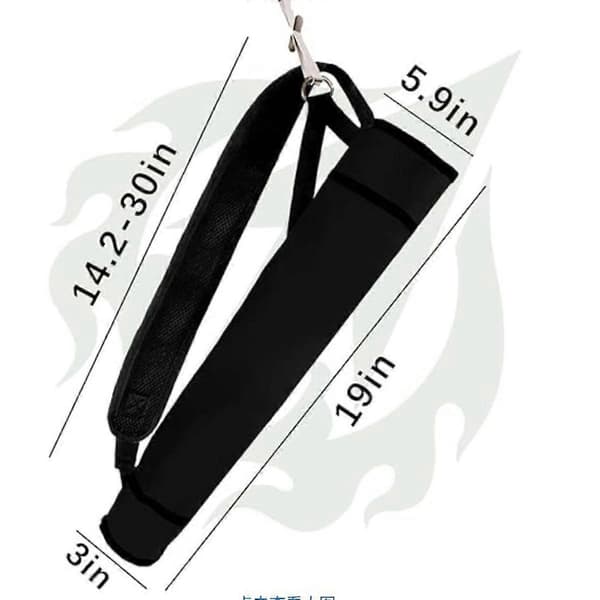 Portable Outdoor Quiver with Large Capacity and Adjustable Shoulder Strap, Oxford Fabric