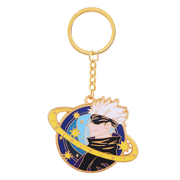 Nøkkelring Satoru - Animefigur emaljert nøkkelanheng - Nøkkelring smykke for menn og kvinner