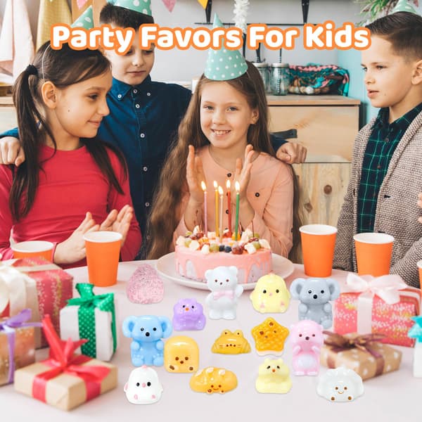 20 stk. Taba Squishy Legetøjssæt, Fidget Legetøj til Børn 8-12 og Voksne, Taba Squishies med Nøglering, Mini Squishy Stresslindring til Påskekurv