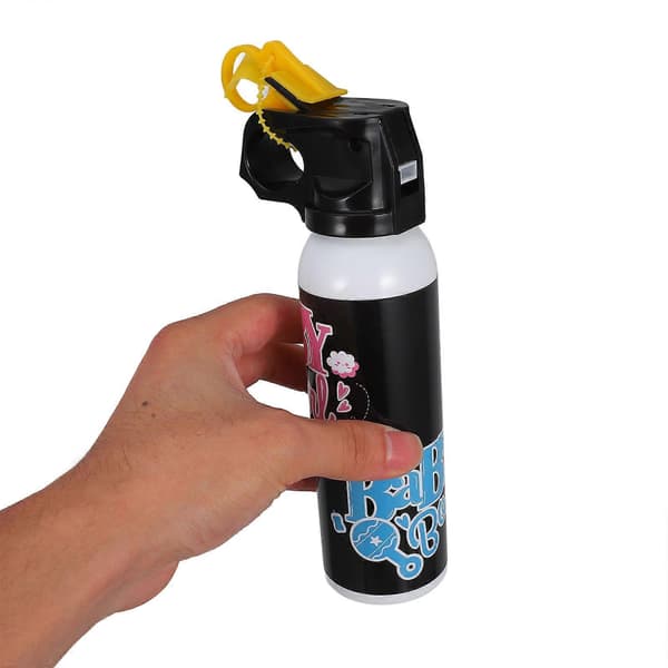 Kön avslöjande rosa sprayflaska för användning plast