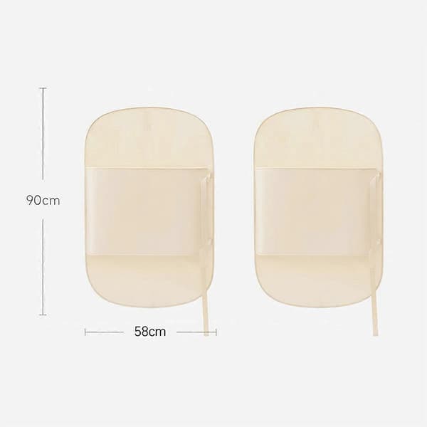 Set of 2 Satin Storage Bags Foldable Hanging Wardrobe Organizers