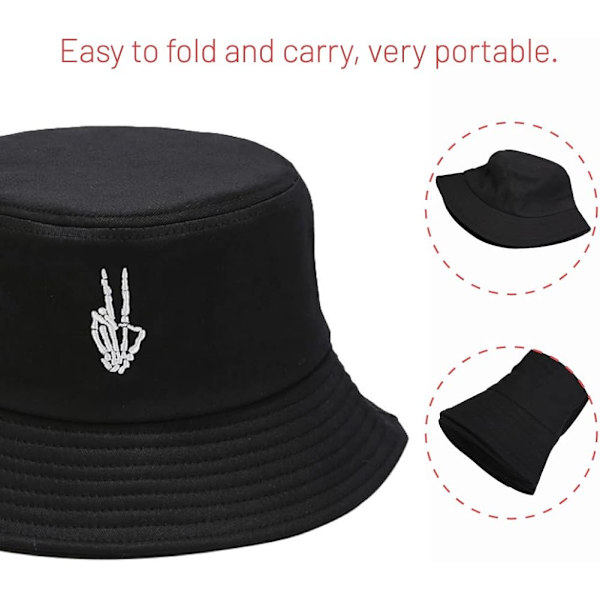 Bomullshink för kvinnor och män, sommarresor, solstrand, hinkkeps, unisex utomhusfiskehatt
