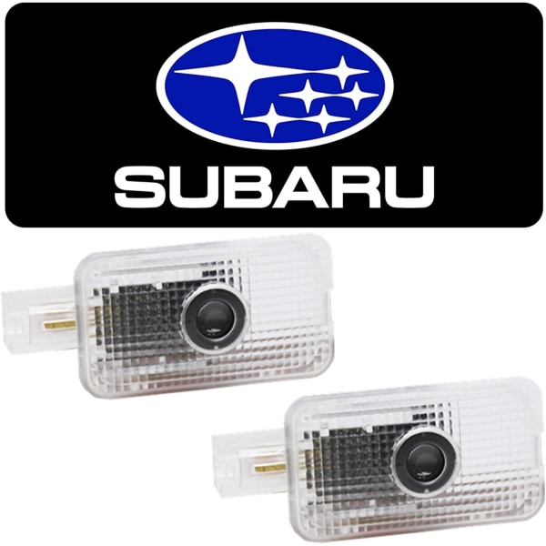 2 stk. LED-dørlogo-projektor for Subaru-integrering, ultraklare trinn LED-dørlys, ultraklar LED 3D-laser-spøkelse