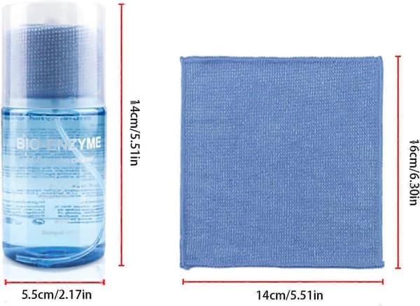 Skjermrenser og ripefjerner-sett 200 ml trygt for LCD LED TV bærbar PC telefon rustfritt stål