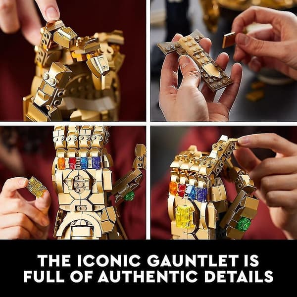 Marvel Infinity Gauntlet Set Samlarobjekt Thanos Handske Med Infinity-stenar, Byggset, Avengers Presentidé För Vuxna Och Tonåringar Thanos Glove