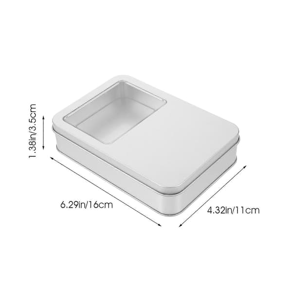 Silver Tvållåda för Resor 2-pack med Lock för Tvålförvaring