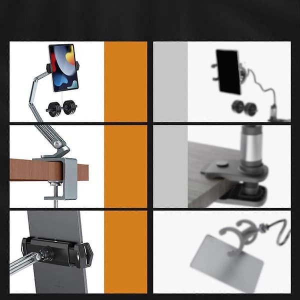 Skrivebordsseng Tablet Stand til 4-12,9 tommer mobiltelefoner og tablets-B
