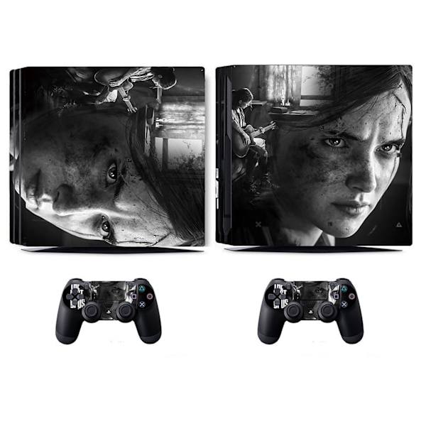 Play Station 4 Pro The Last of Us Part2 Klistremerke - Kompatibel med PS4PRO - Deksel for å tilpasse konsollen - Fjernet Vinylfilm - HD-kvalitet Style04