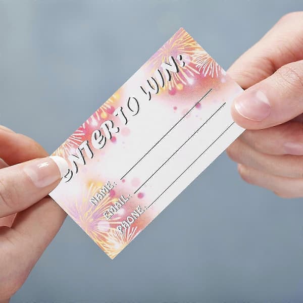 Flerfärgade lotteripapper för evenemangsröstning 100 ark