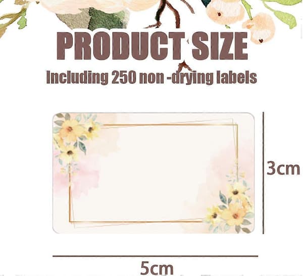 250 Pcs Jam Labels, Fruit Labels, Blank Label Stickers