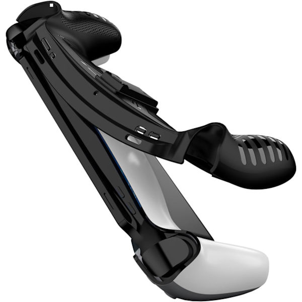 Beskyttende deksel for PlayStation Portal, med stativ, hardt skallbeskytter for konsollhåndholdt, spillmaskin anti-støv tilbehør (svart)