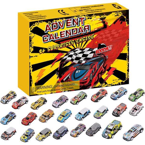 2024 Cars Advent Calendar, 24 Piece Christmas Car Game, Advent Calendar, Toy Cars, Christmas Calendar