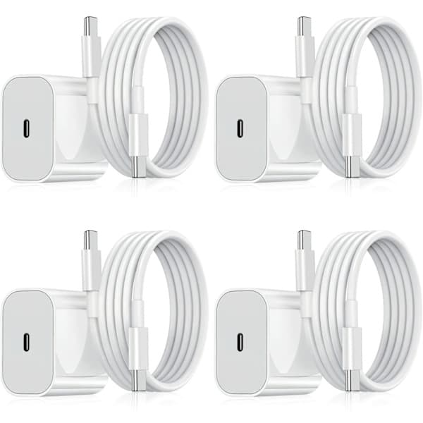 Lader for Samsung - Hurtiglader 25W USB-C - Adapter+Kabel 2m Hvit 2-Pack Samsung 25W