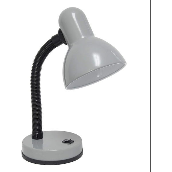 Simple Designs LD1003-BLK Basic Metal Flexibel Slang Hals Skrivbordslampa