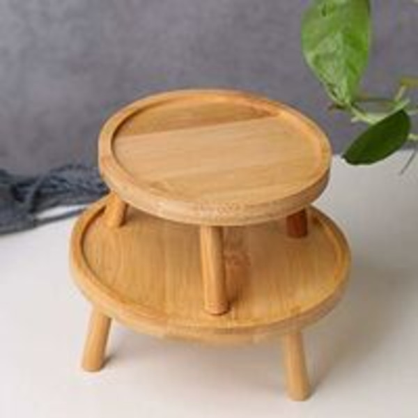 Kukkatila Round Shelf - Ulkokäyttöön, Puutarhaan, Olohuoneeseen, Monitoiminen Jakkara, Korkea Jakkara