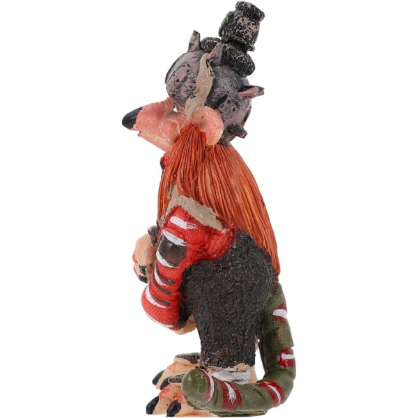 Hjemmetilbehør Halloween Have GNOME Halloween Resin Figur Halloween Have Skulptur Halloween Horror GNOME Statue Scary Scary Figurer