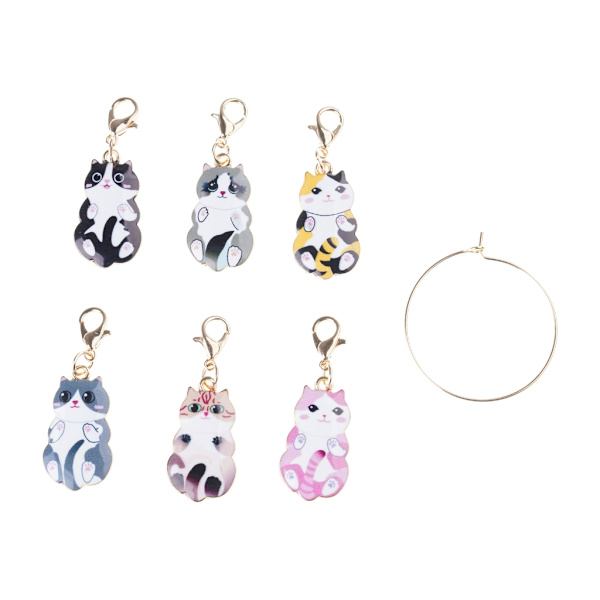 Locking Stitch Marker, Crocheted Locking Stitch Marker Charm