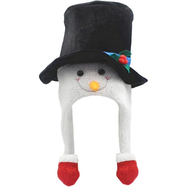 Snemand Top Hat Jule Top Hat Hovedbeklædning Sjov Hovedbeklædning Fest Hat Hovedbeklædning til Festligheder Ferie Karneval Jul Cosplay