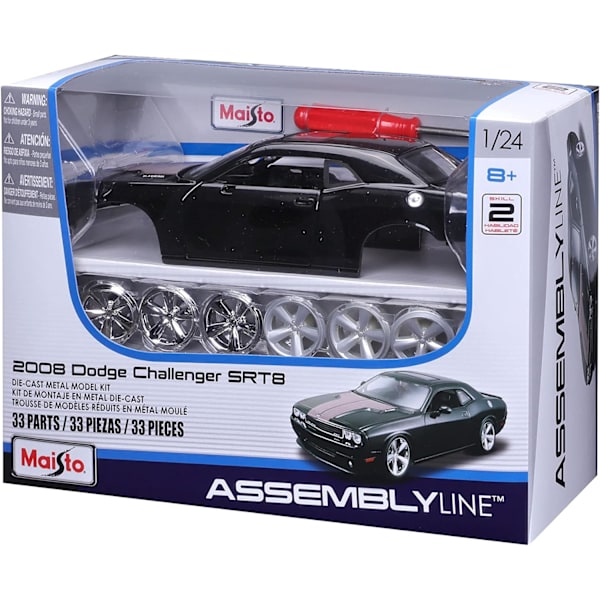 Maisto AL 2008 Dodge Challenger SRT8 Diecast-kjøretøy, lite