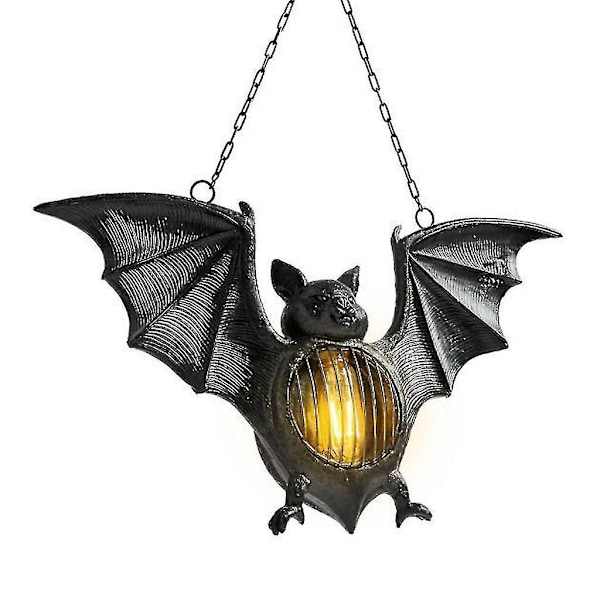 Dörrhängande fladdermus-hänge Kreativ lysande fladdermuslykta Hem Resin Ornament