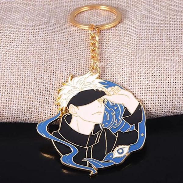 Nøkkelring Satoru - Animefigur emaljert nøkkelanheng - Nøkkelring smykke for menn og kvinner
