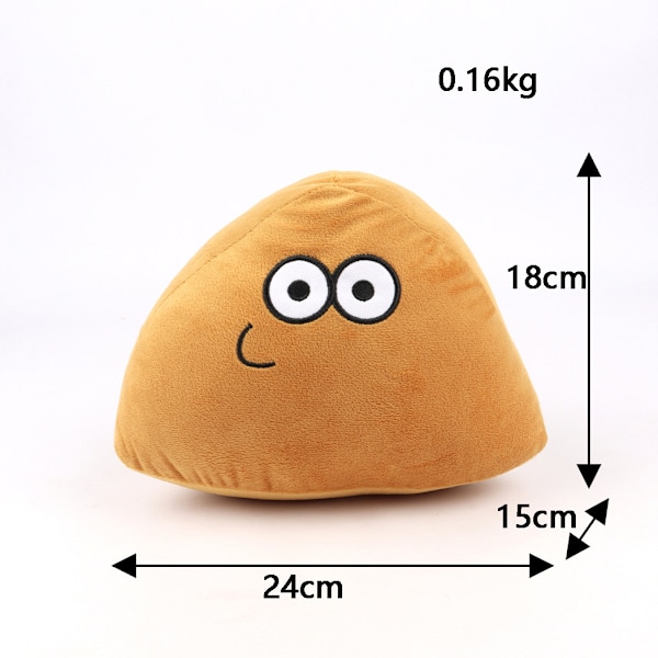 22cm/8.6in Alien Pou Plyschleksak, Söta Djur Pou Dol Kawaii Djur Fyllda Plyschleksaker Dockspel Leksak för Flickor Pojkar Födelsedagspresent A 22cm