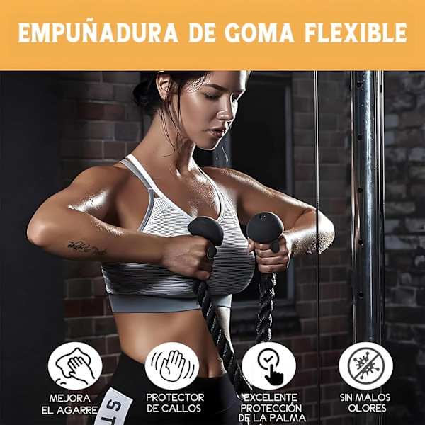 Halkfria träningsgrepp, ergonomiska halkfria träningshandskar i gummi, fitnesshandskar för män och kvinnor, lämpliga för gym, träning, tyngdlyftning