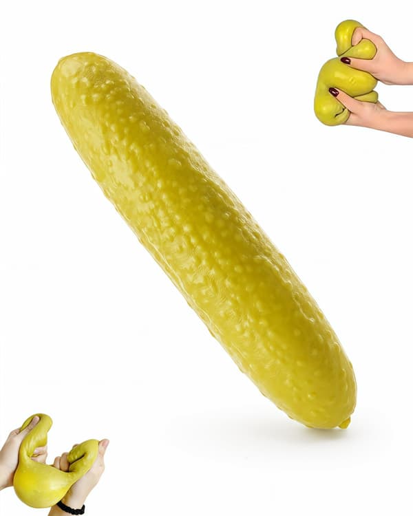 Jumbo Squishy, 25 cm jättikurkku Squishy Stressipallolelu