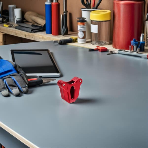 Nøglecover i aluminium til motorcykel, ridsefast, rød