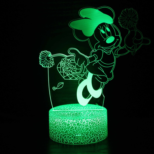 3D Nattljus, 16 färger Julbelysning Present RGB Touch Fjärrkontroll Leksaker Super Mario Skrivbordslampa för barnrum Dekoration Semesterpresenter