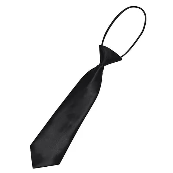 Børneslips Færdigbundet (28 cm) - Flere Farver Sort black