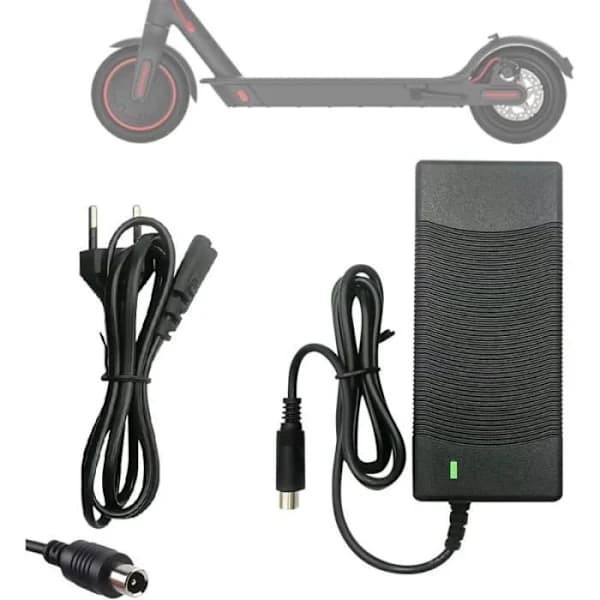Lader - M365 - 42V 2A - Kompatibel med Ninebot - Rask og sikker lading