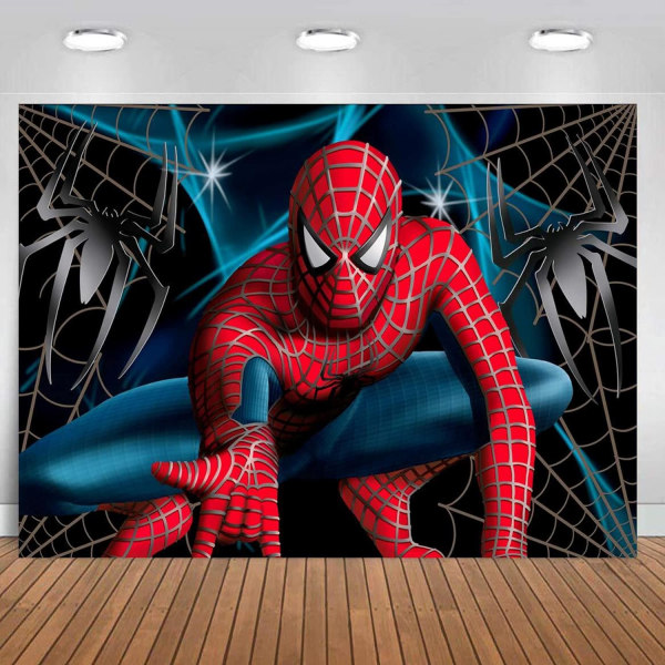 7x5FT Supersankari Spiderman Valokuvaus Vinyyli Valokuva Tausta Lapsille Syntymäpäiväjuhlat Taustat Koristelu