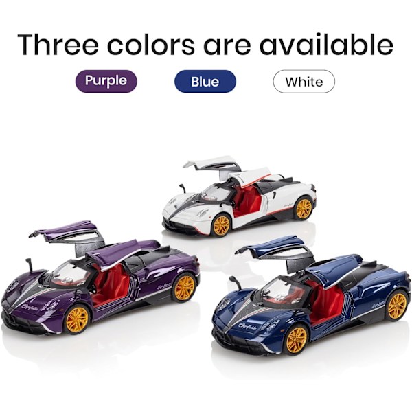 1:24 Simulaatio Pagani Seosauto Malli Ääni ja Valo Veto Takaisin Urheiluauto Die Casting Seoslelu Poika Kokoelma Koriste Lahja