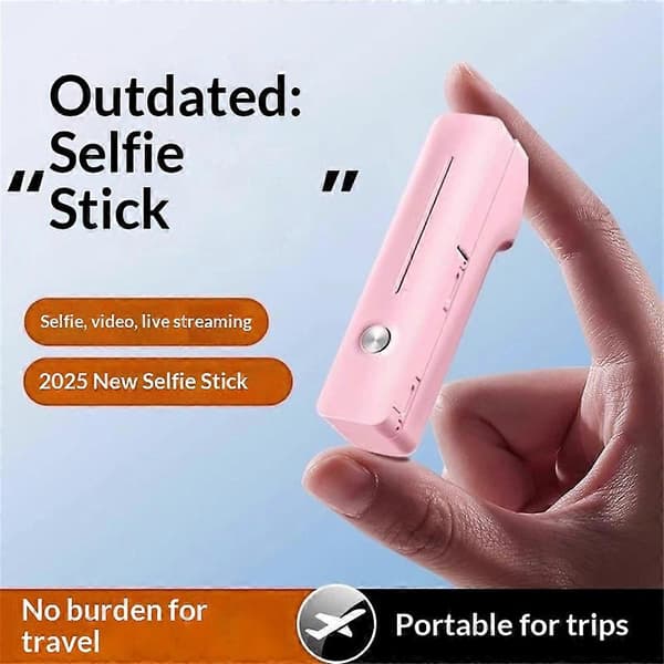 I6 Mini Bluetooth-kompatibel handhållen selfiestick 360° rotation selfieverktyg för utomhusfotografering