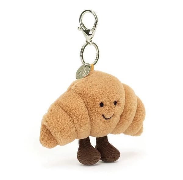 Croissant Bag Charm Keychain Gift Soft Plush Toy Sonne