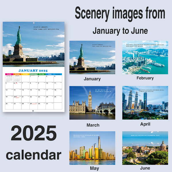 2025 Verdenslandskapstema Kalender