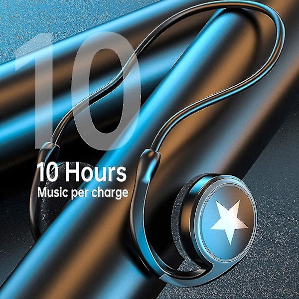 Trådløse hovedtelefoner In-ear High-fidelity Audio Sports Løbehovedtelefoner Med Mikrofon Understøtter Tf Kort Fm Radio Sort