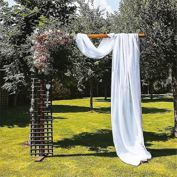 Bryllup h Draping Stoff 2 Paneler Draperi Bryllupsseremoni Mottakelsesdekorasjoner Brudedusj Dåpsbursdagsfest Dåpsbankettdekorasjon, 86