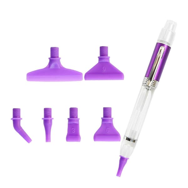 3x Diamond Art Pen Sticky Drill Pen Lättviktig Diamond Dot Pen Och Olika Spetsar