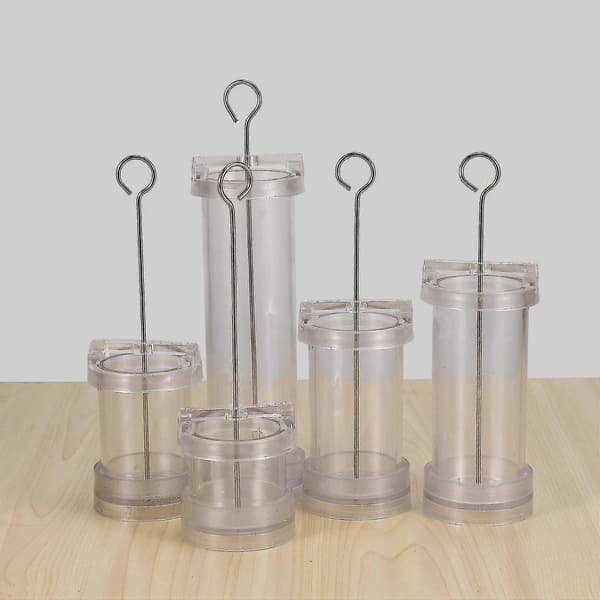 Stearinlysforme til stearinlysfremstilling | Plast søjle stearinlys fremstilling sæt cylinder stearinlys fremstilling forme DIY