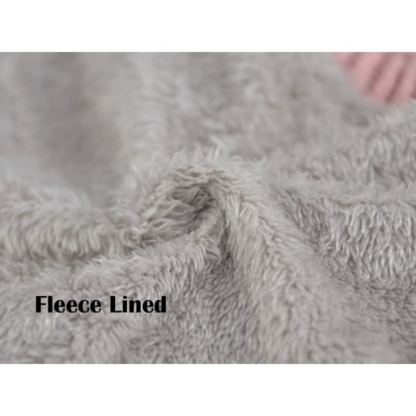 Barn flickor/pojkar vinter stickad infinity halsduk polar fleece halsduk